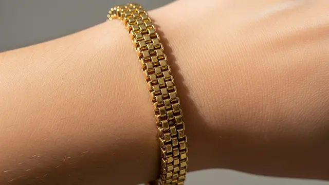 Gelang Rantai Kotak Klasik