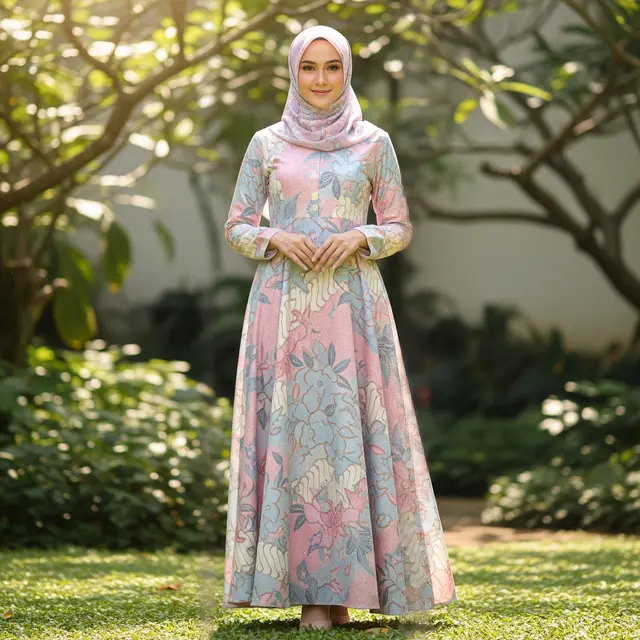 9 Model Gamis Batik Wanita untuk Seragam Arisan, Tampil Kompak dan Anggun