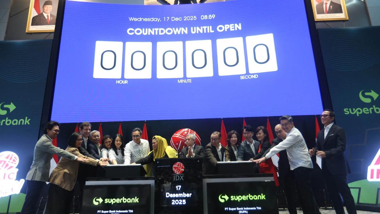 FOTO: Superbank Resmi Melantai di Bursa Efek Indonesia