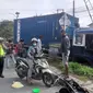 Truk maut kecelakaan di Balikpapan Kaltim.