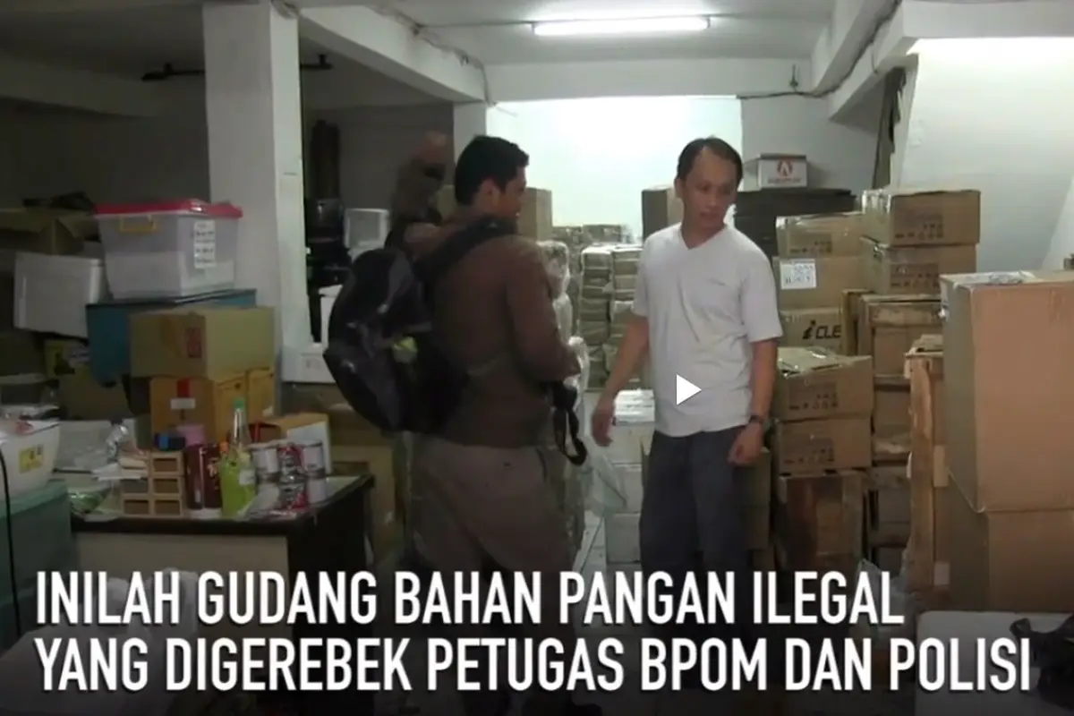 gudang pangan ilegal, bpom