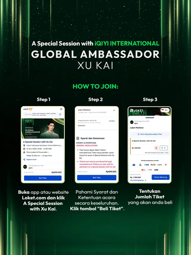 Cara membeli tiket A Special Session with Xu Kai