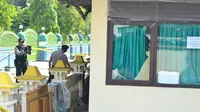 Polisi olah TKP ledakan KUA di Cilacap