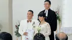 Hingga lewat unggahan Insta story terbaru miliknya, wanita kelahiran Purwakarta, 8 Februari 1996 ini menggelar pemberkatan di sebuah Gereja. Tepat pada Senin (23/1/2023), Riri resmi menjadi istri dari Wilson. (Liputan6.com/IG/salshabillaadr)