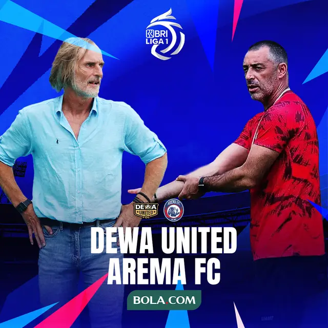 BRI Liga 1 - Dewa United Vs Arema FC - Duel Pelatih
