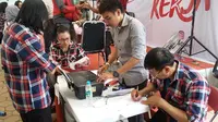 Sumbangan dana kampanye untuk Ahok (Liputan6.com/ Delvira Chaerani Hutabarat)