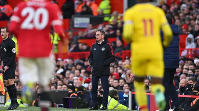 Foto: Debut Ralf Rangnick Bersama Manchester United di Liga Inggris saat Melawan Crystal Palace