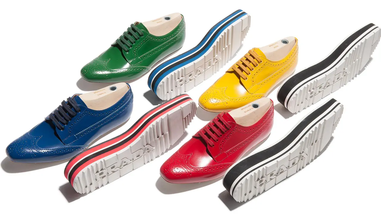 Prada Micro Sole lace-up brogues color