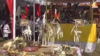 Buka Gedung Baru, Umat Hindu Bali Gelar Upacara Melaspas