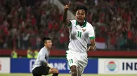 Pemain sayap Timnas Indonesia U-16, M. Supriadi merasa nyaman bisa berlaga di Stadion Gelora Delta, Sidoarjo. (Bola.com/Aditya Wany)