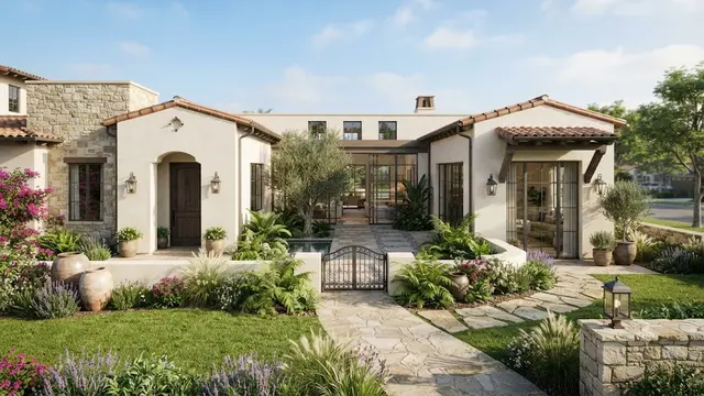 Fasad Bergaya Mediterranean Modern untuk Iklim Tropis