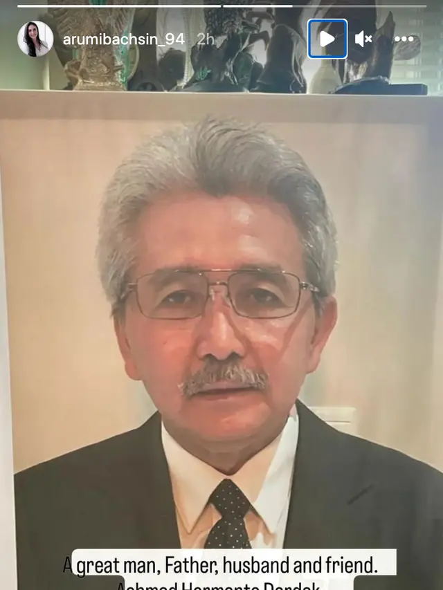 Unggahan Arumi Bachsin soal Hermanto Dardak. (Foto: Dok. Instagram @arumibachsin_94)