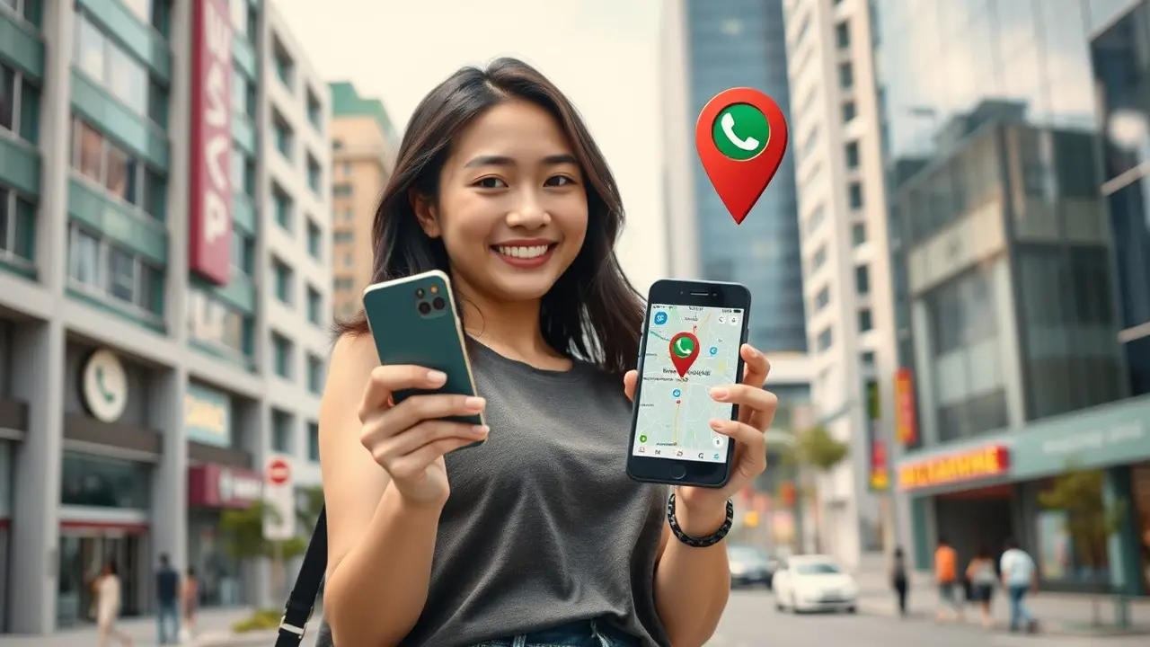 cara sherlock lokasi lewat wa
