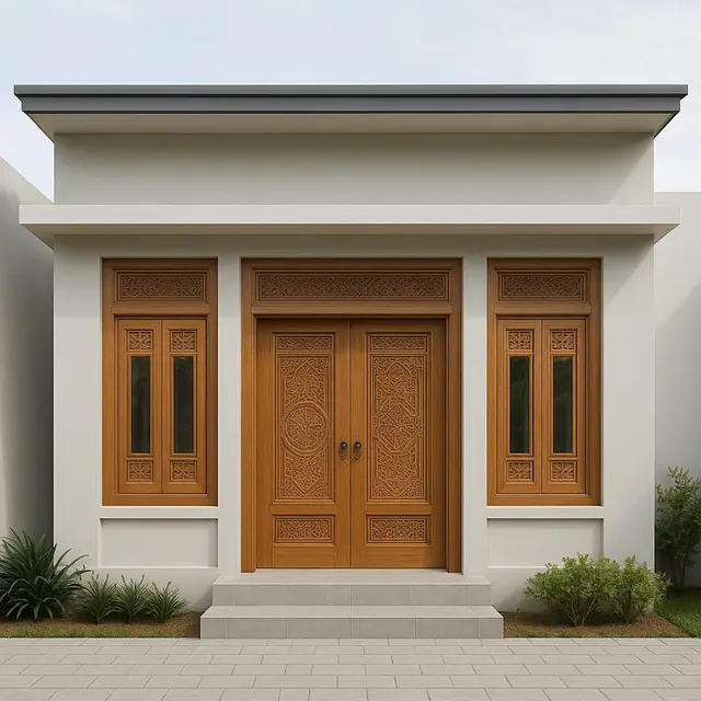 7 Desain Rumah Gebyok Modern Minimalis, Gabungan Tradisi dan Gaya Kekinian yang Elegan