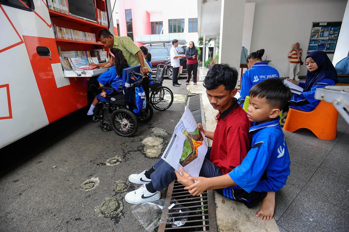 Penyandang difabel tingkatkan minat baca lewat perpustakaan keliling
