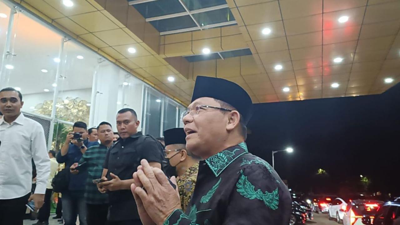 Mardiono mengaku kehadirannya diundang Ketua Umum Partai Golkar Airlangga Hartarto.<br>