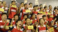 Sebanyak 17 peserta seleksi umum Djarum Beasiswa Bulutangkis 2015 di Kudus, Jawa Tengah, memperoleh super tiket ke grand final. 