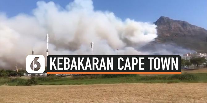 VIDEO: Kebakaran Besar Cape Town, Situs Bersejarah Hancur