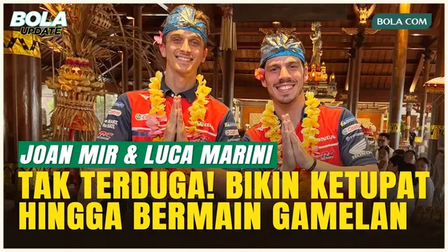 Joan Mir dan Luca Marini Ngabuburit di Bali, Ketupat hingga Gamelan Jadi Tantangan Baru