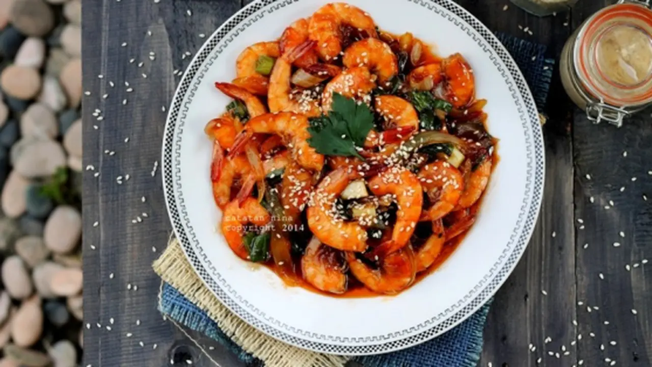 Menu Maksi: Udang Masak Tiga Saus