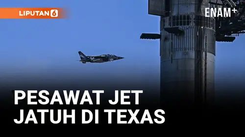 VIDEO: Pilot Tewas dalam Kecelakaan Jet di Texas
