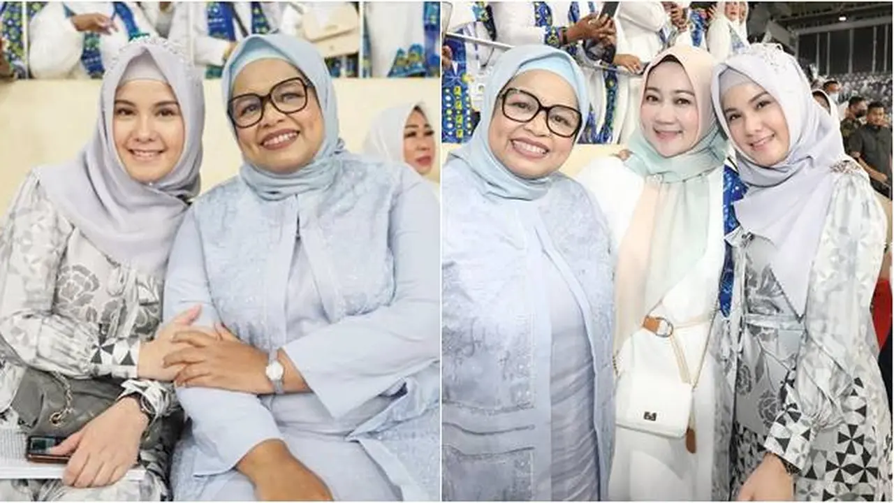 Tampil Berhijab, Ini 7 Potret Annisa Pohan Bareng Ibu-Ibu Pengajian