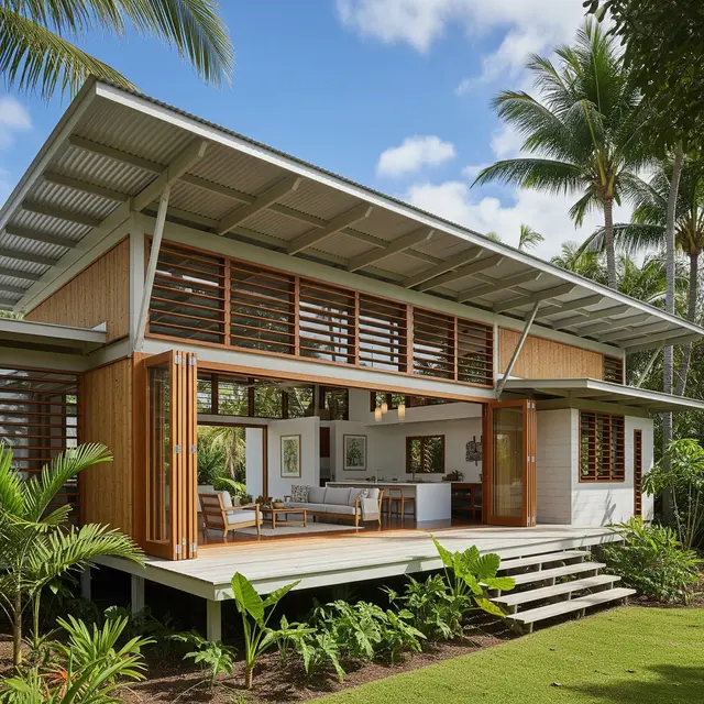 Rumah Hemat Energi untuk Iklim Tropis (Gemini AI)