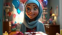 Ilustrasi ulang tahun anak perempuan.&nbsp;(Photo Copyright by Freepik)