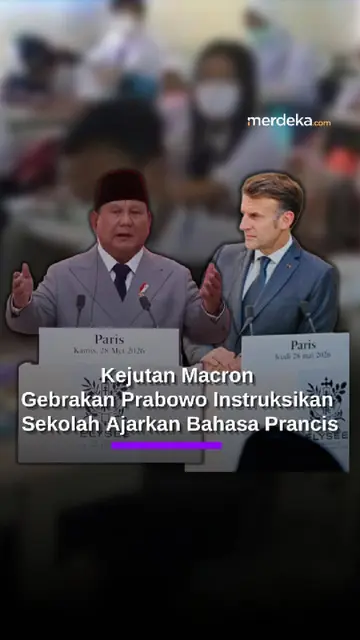 Gebrakan Prabowo Kejutkan Macron, Instruksikan Sekolah di RI Wajib Belajar Bahasa Prancis