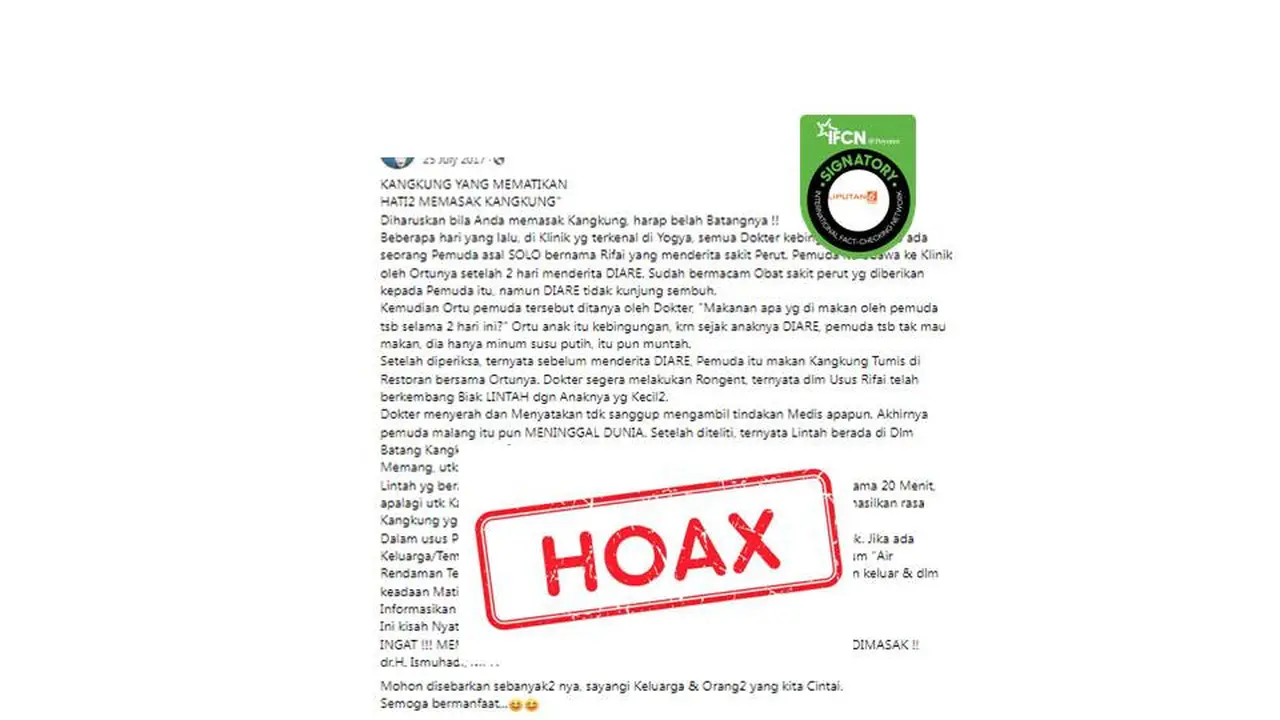 Cek Fakta kangkung