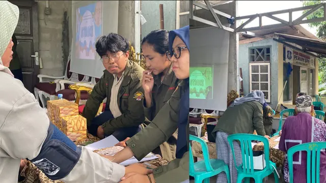 Penyuluhan stroke mahasiswa UPN Veteran Jakarta di Bogor. Foto: Dok. Pribadi.