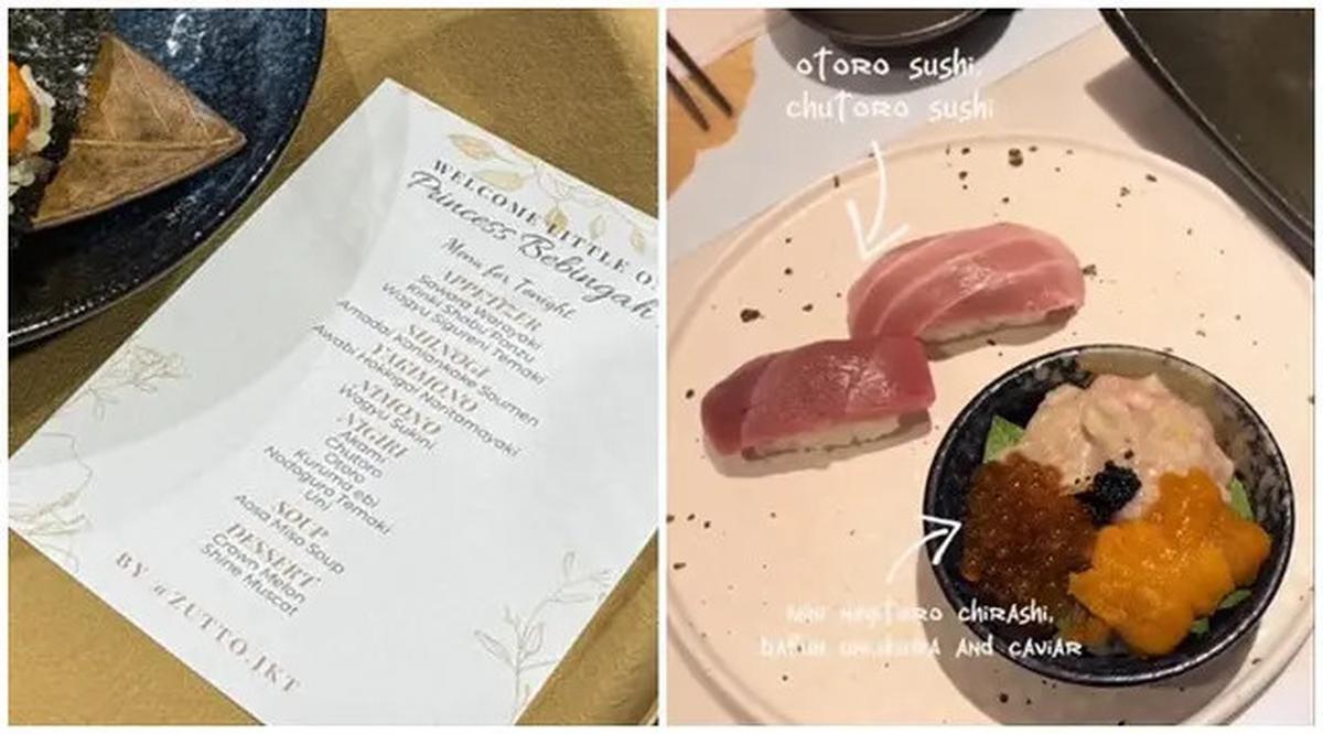 6 Potret Menu Omakase Erina Gudono, Ada yang Harganya Capai Rp 3 Juta