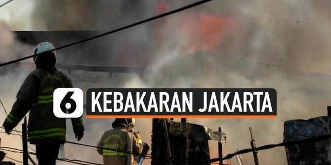 VIDEO: Kebakaran Paseban, Banyak Warga Kehilangan Tempat Tinggal