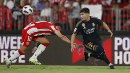 Los Blancos berhasil menang dengan skor 3-1. (AP Photo/Fermin Rodriguez)