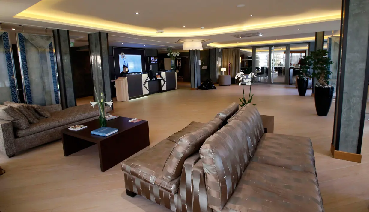 Vichy Spa hotel, Montpellier, Perancis,  (3/02/2016). Tempat ini nantinya akan menjadi tempat tinggal Timnas Sepakbola Swiss pada gelaran Euro 2016 di Perancis.( REUTERS/Jean-Paul Pelissier)