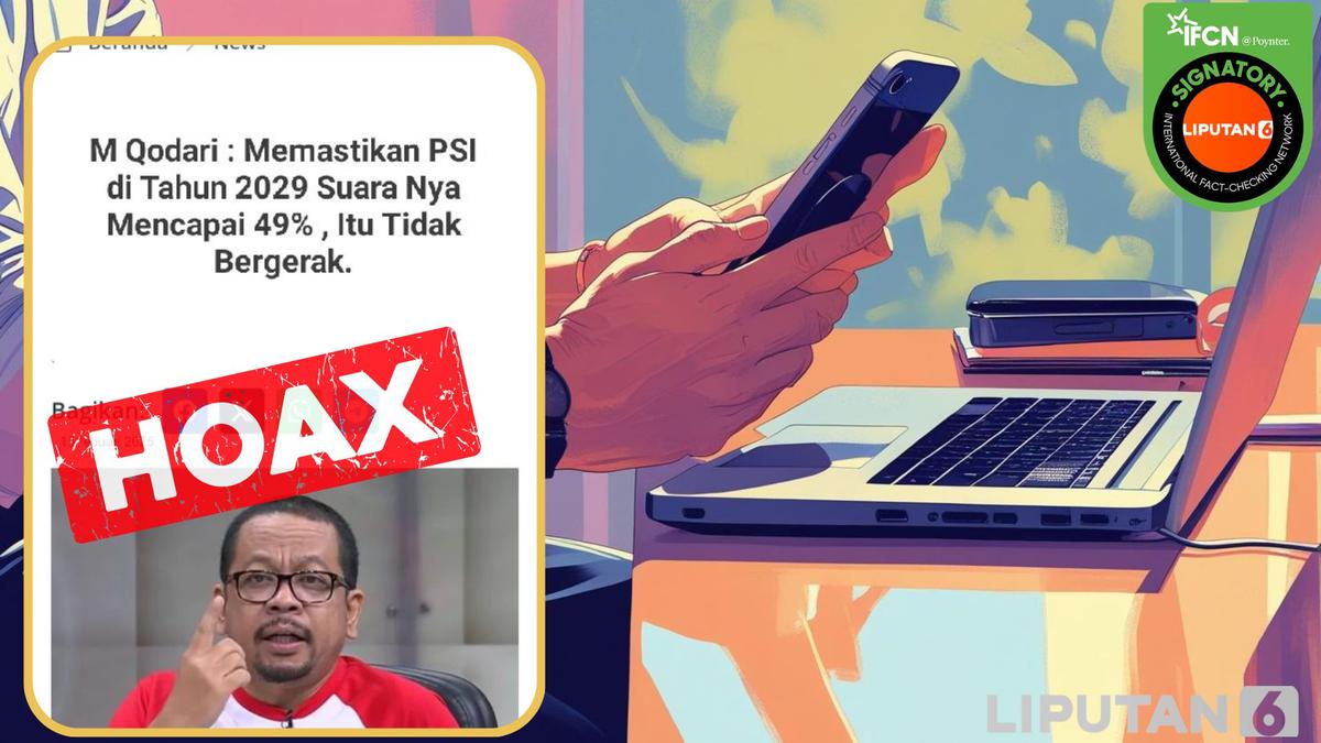 Cek Fakta: Hoaks Artikel M Qodari Pastikan Suara PSI Mencapai 49 Persen pada 2029