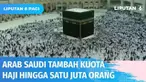 Pihak Kerajaan Arab Saudi mengumumkan menambah kuota haji hingga 1 juta orang pada tahun 2022. Hal ini sebagai bentuk perayaan keberhasilan Arab Saudi dalam mengendalikan pandemi Covid-19.