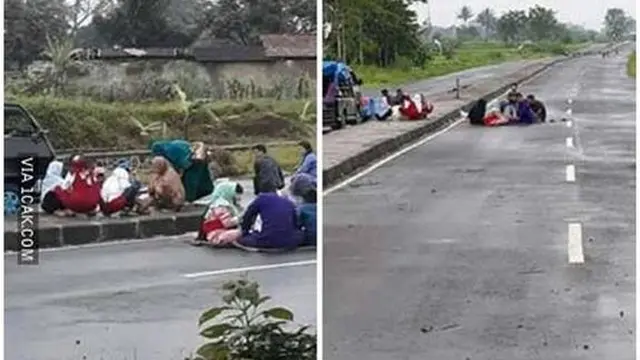 10 Potret Nyeleneh Orang Makan Bareng, Ada yang di Tengah Jalan