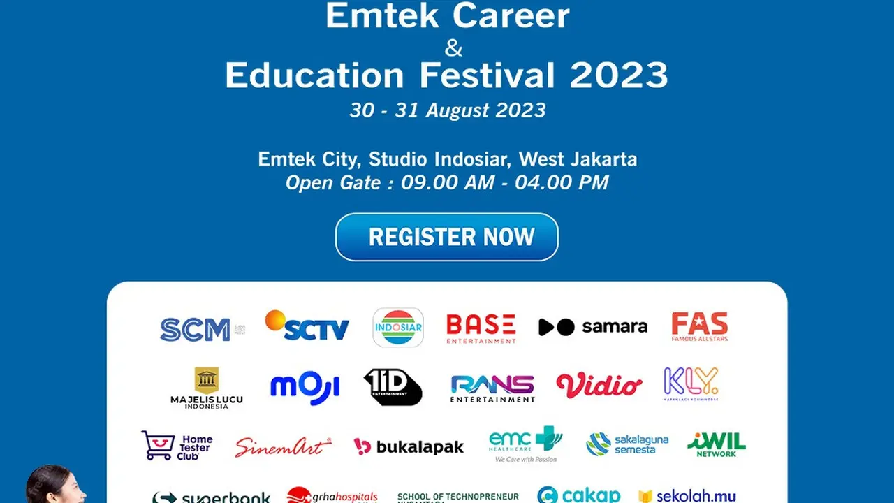 Emtek dan Karir.com menyelenggarakan Emtek Career & Education Festival 2023. Kegiatan ini berkolaborasi dengan Karier.mu serta Program Kartu Prakerja (Dok Emtek)