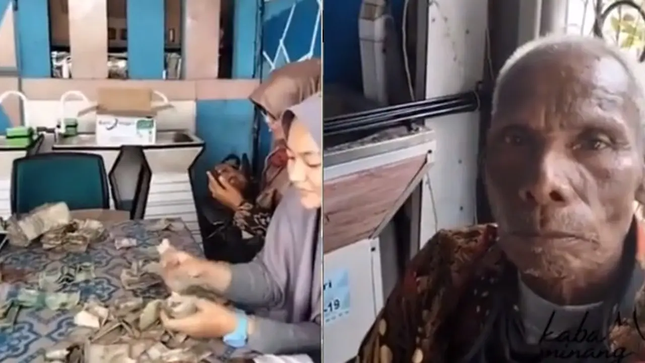 Nabung dari Upah Cuci Piring, Kakek Ini Berhasil Kumpulkan Uang Rp 82 Juta