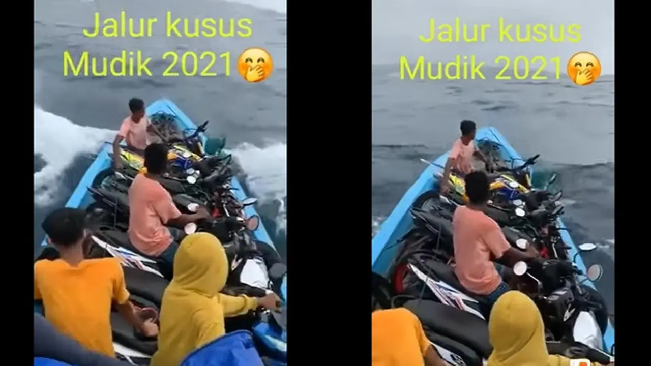 Warganet Ini Tawarkan Jalur Mudik Khusus Tanpa Dicegat, Terjangan Ombak Bikin Panik