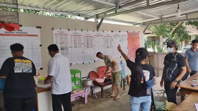 Dapur umum warga isolasi mandiri