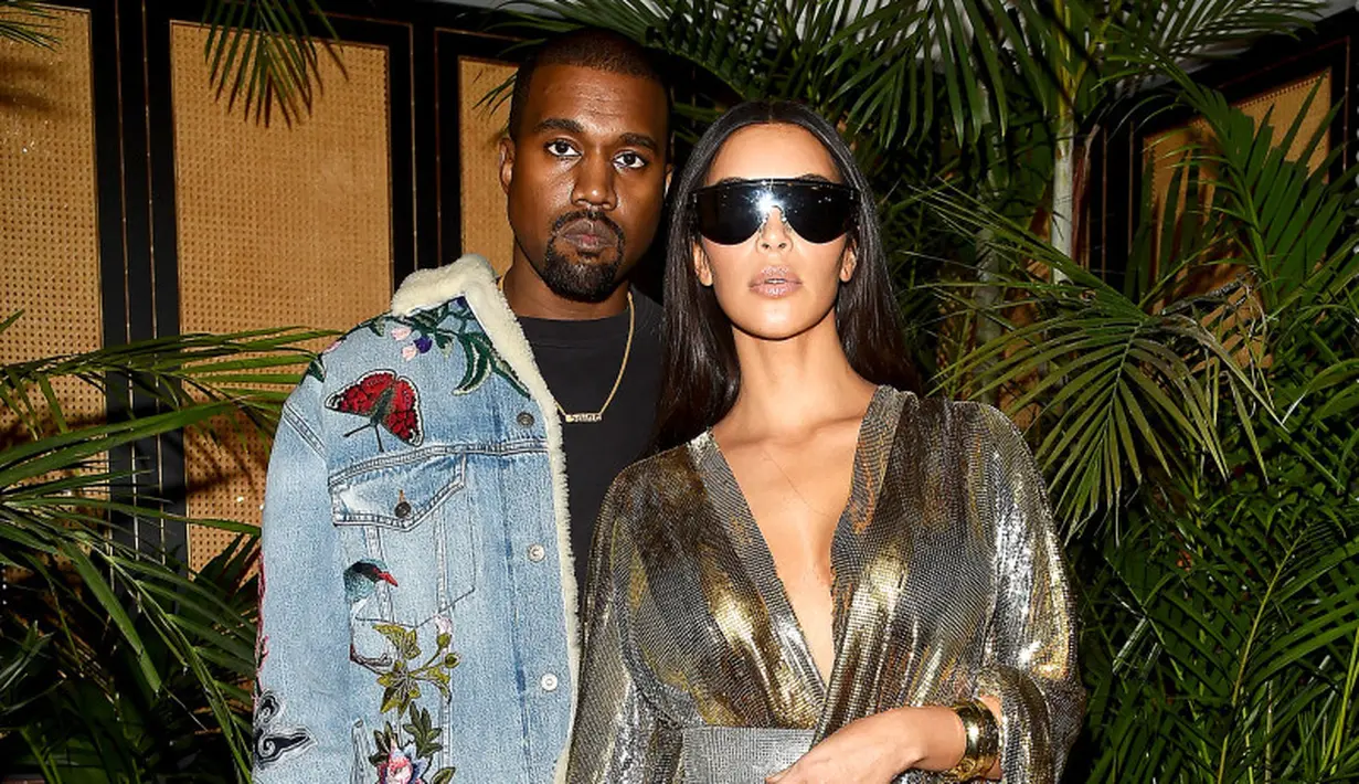 Ini potret Kim Kardashian dan Kanye West sebelum insiden perampokan di Paris. (Jacopo Raule/Getty Images/USWeekly)