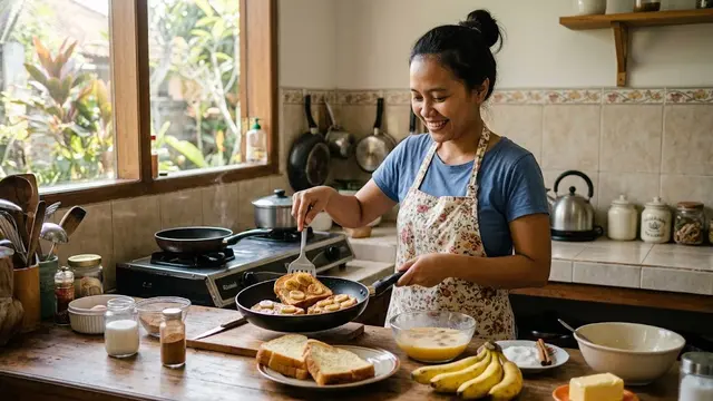 Resep French Toast Banana/AI Generated