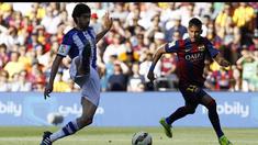 Barcelona berhasil memetik kemenangan 2-0 atas Real Sociedad di jornada ke-36 La Liga Spanyol. Berkat kemenangan di pertandingan yang berlangsung di Camp Nou, Sabtu (9/5/2015) malam WIB, Barca kokoh bercokol di puncak klasemen sementara dengan nilai ...