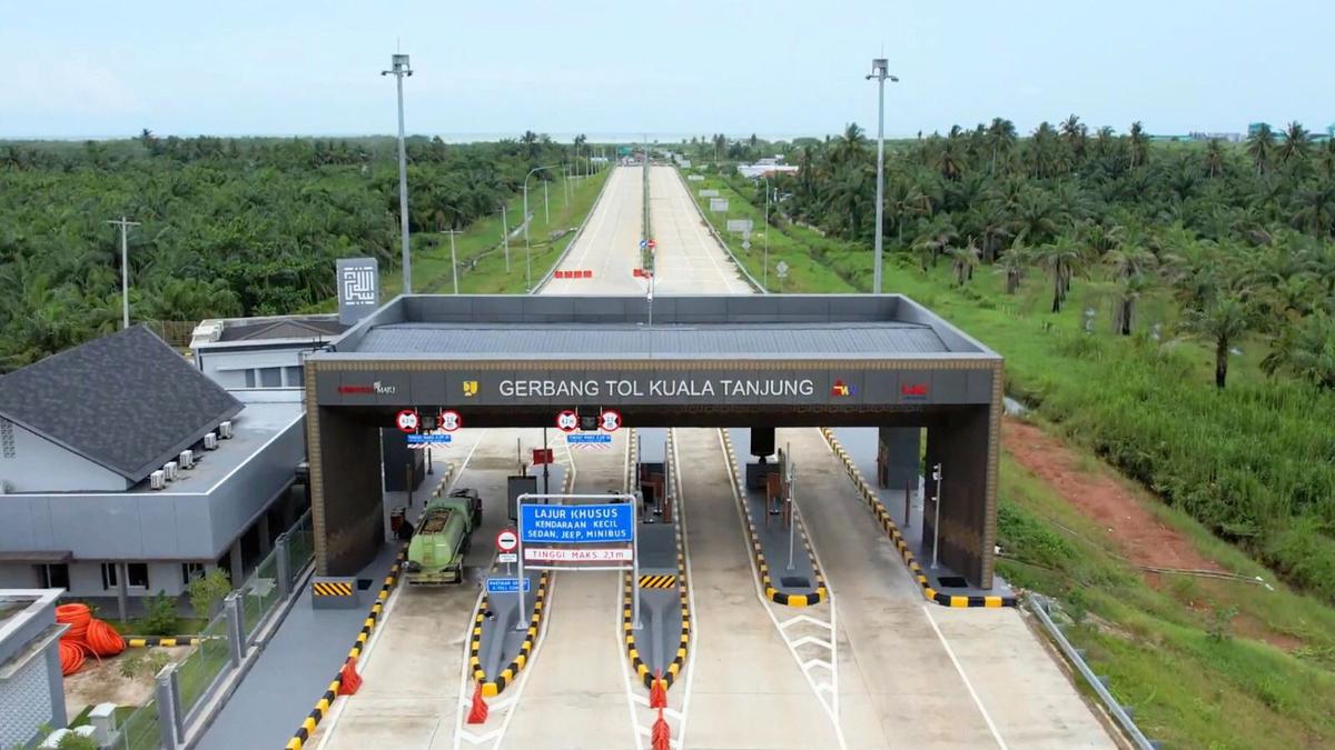 Catat! Mulai Hari Ini Tol Kuala Tanjung-Indrapura Beroperasi Tanpa Tarif