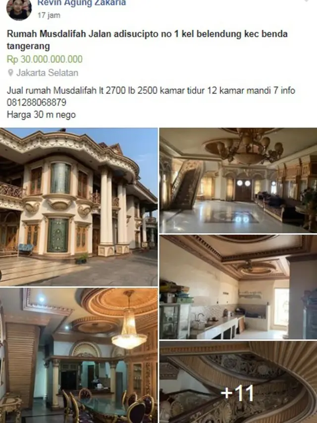 Potret rumah mewah Muzdalifah