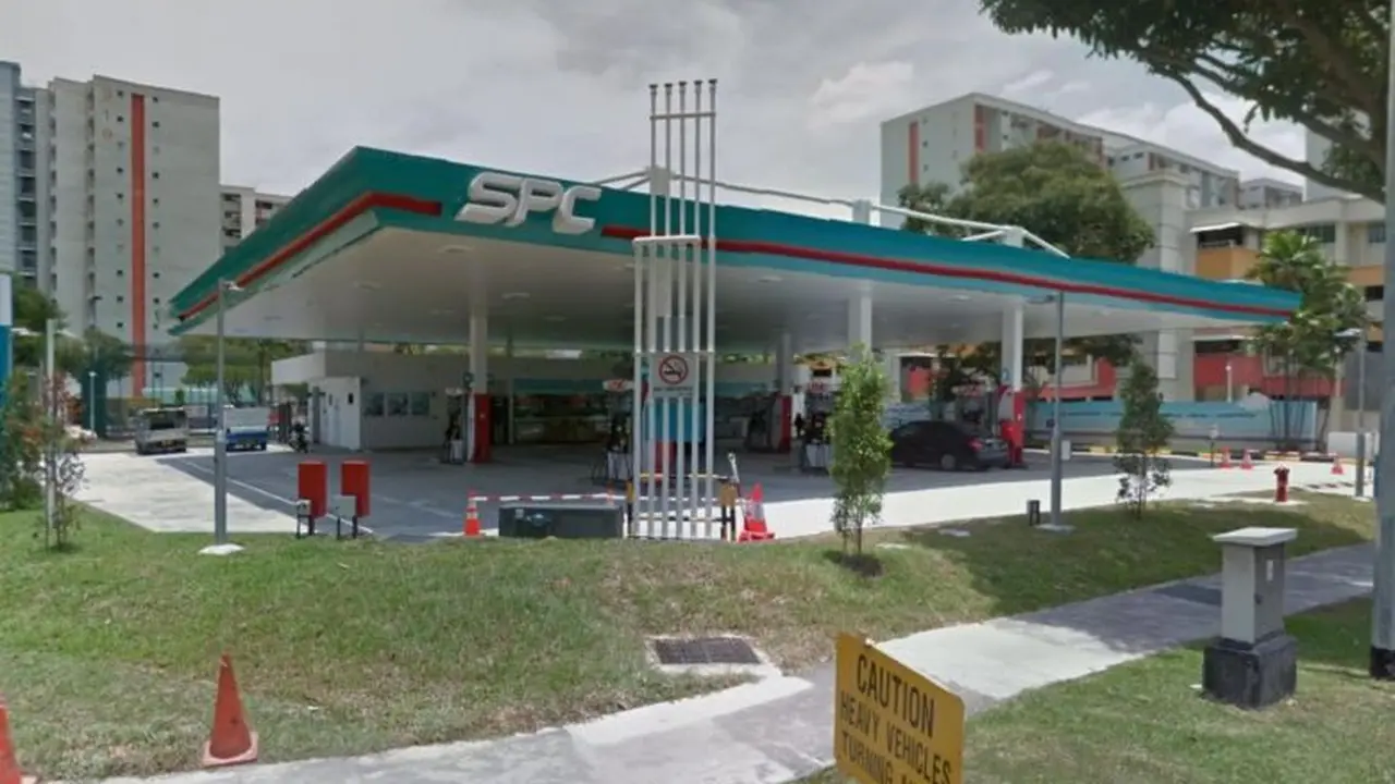 Lokasi pom bensin di Singapura yang diancam akan dibakar seorang pria. (Screen Grab Google Maps)