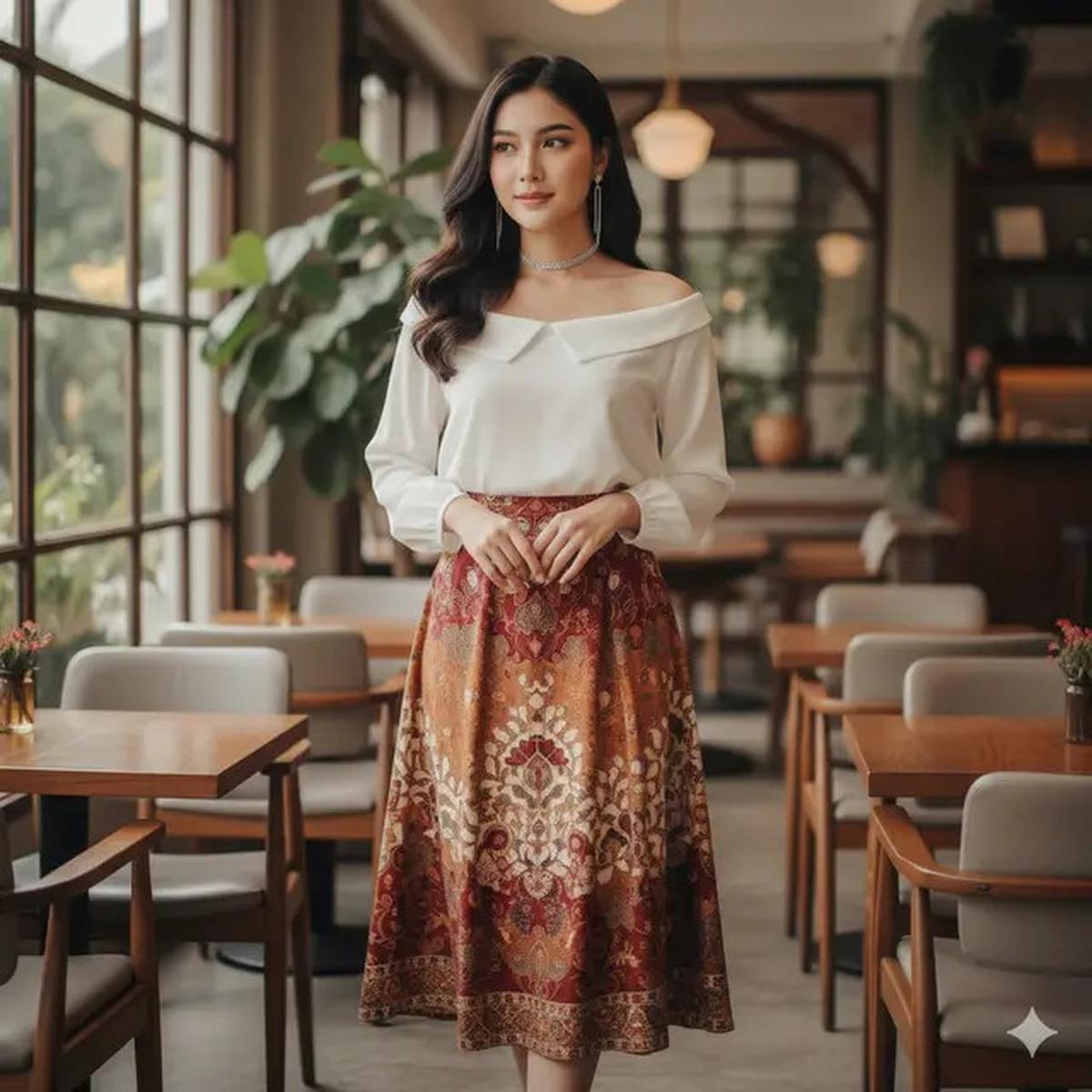 Rok Batik Midi Cocok dengan Baju Apa? Ini 9 Pilihan yang Bikin Penampilan Makin Stylish