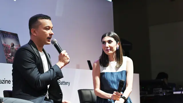 Nicholas Saputra menghadiri peluncuran Oppo Find N2 Flip. Oppo Indonesia